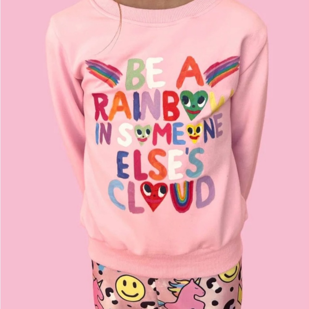 Lola + The Boys Pink Sweatshirt